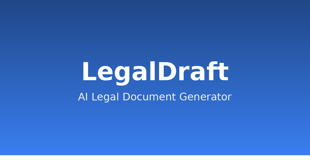 Home | AI Legal Document Generator